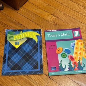PHONICS B & Today's Math 1 - Kids Learning Workbooks First Grade
